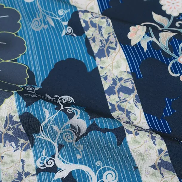 男児産着/T086/水色・青/鷹