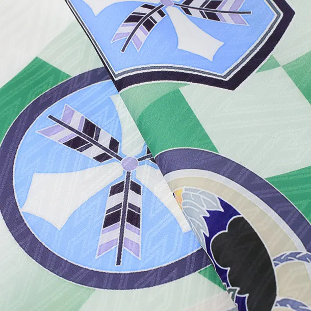 【PitaPita】男児産着/T087/緑・兜