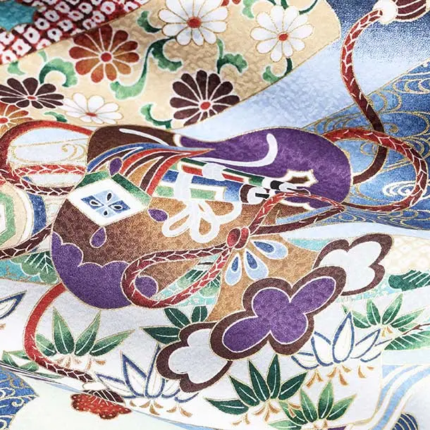 男児産着/T114/黒紺 鷹・兜