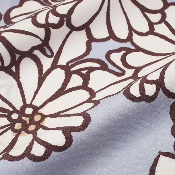 女児産着/U095/花わらべ/薄水色・花