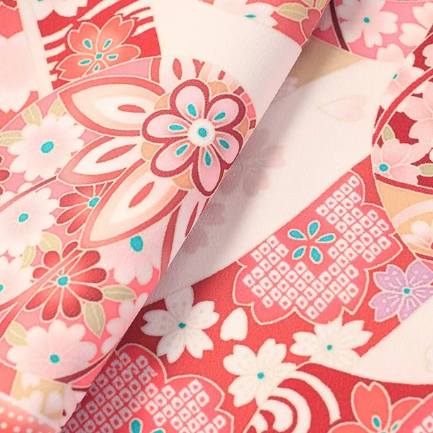 女児産着/U107 白ピンク 鞠