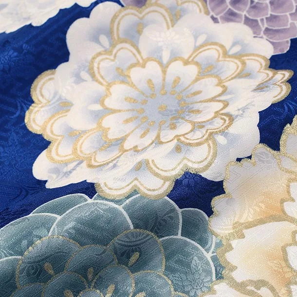 女児産着/U111 青 大花