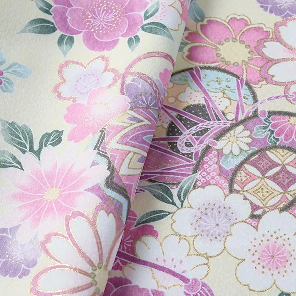 女児産着/U129/黄緑×薄黄 鞠と鼓