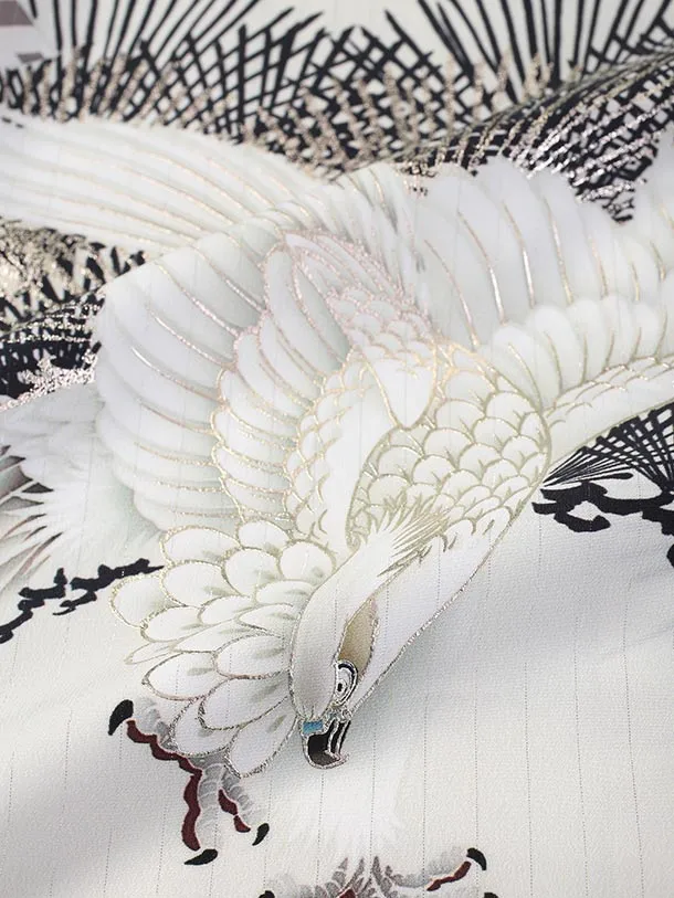 ジャパンスタイル/七五三（5歳男児袴）B171/白 鷹・松