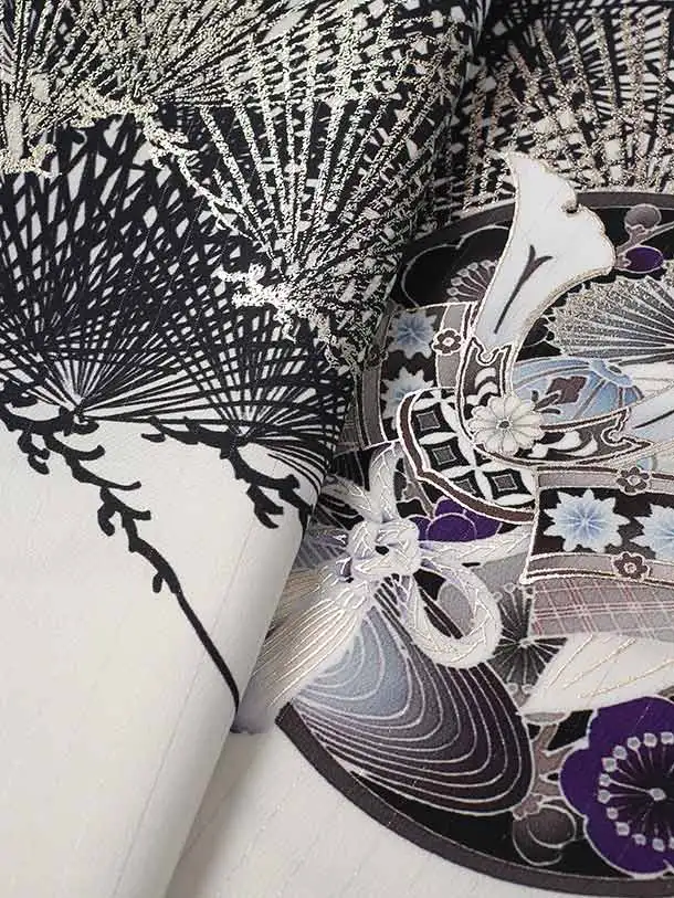 ジャパンスタイル/七五三（5歳男児袴）B171/白 鷹・松