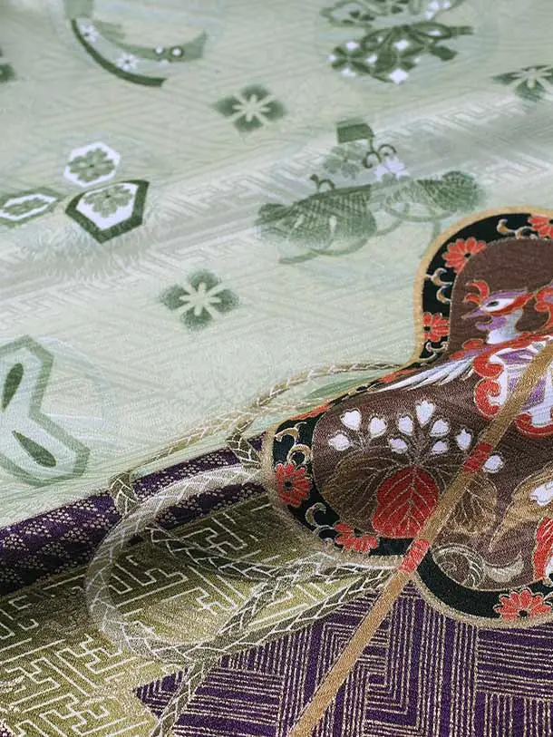 七五三（5歳6歳男児袴)B178/薄緑 兜