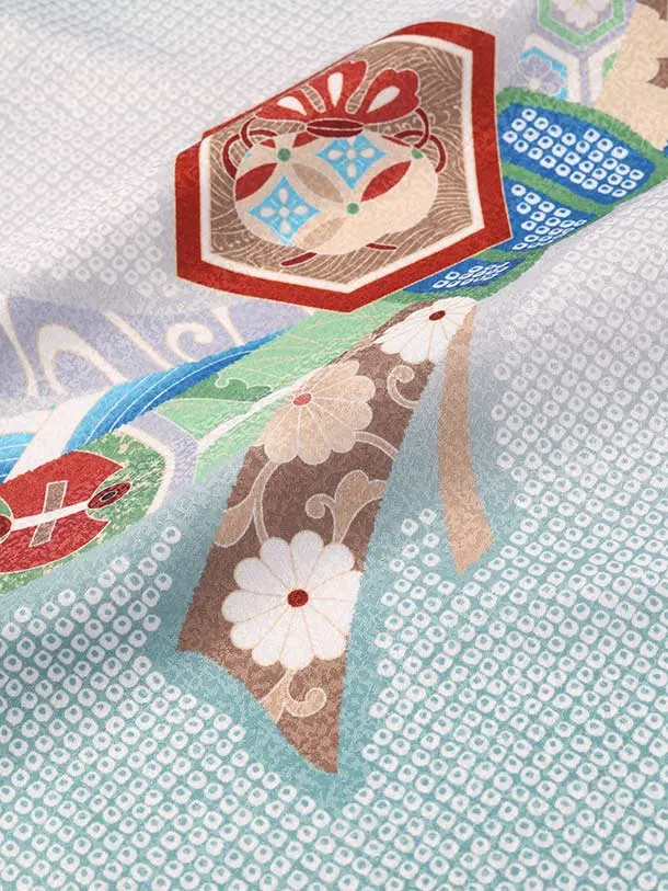 七五三（5歳男児袴）B191/薄緑 鷹