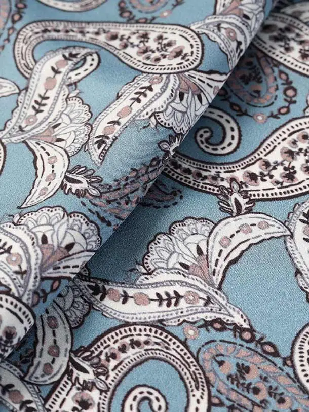 七五三（5歳男児袴）B198/グレー水色/レトロ柄