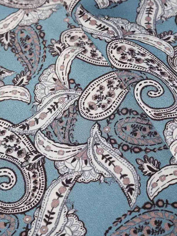 七五三（5歳男児袴）B198/グレー水色/レトロ柄