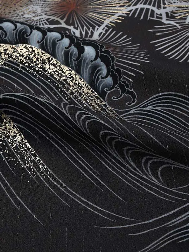 京舞/七五三（5歳6歳男児袴）B199/黒 鷹