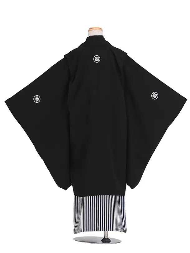 七五三（7歳男児袴)C003/黒紋付
