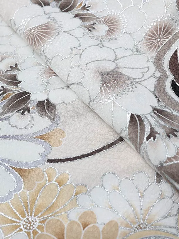 七五三（3歳男児被布）H135/ベージュ被布×ベージュ・橘桜