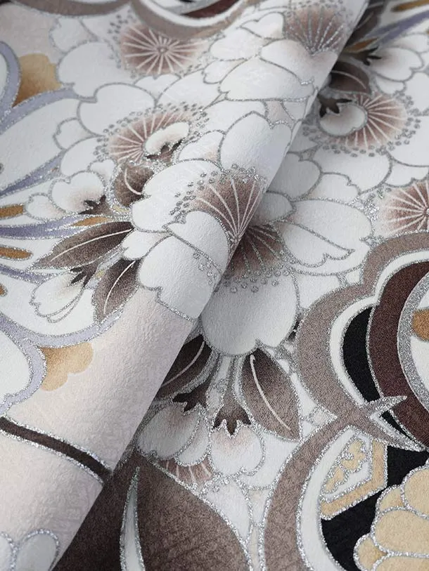 七五三（3歳男児被布）H135/ベージュ被布×ベージュ・橘桜