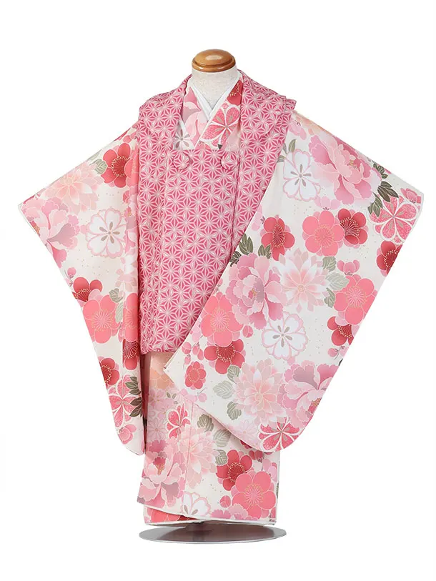 KAGURA/七五三（3歳男児被布）D165/薔薇・桜・梅の花