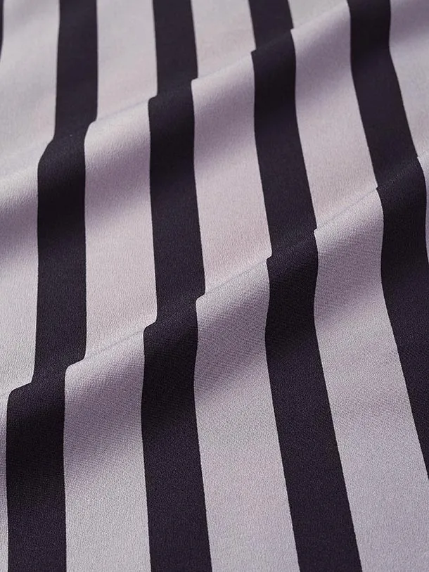 小学生卒業式袴（男の子）A017/薄紫×黒 ストライプ