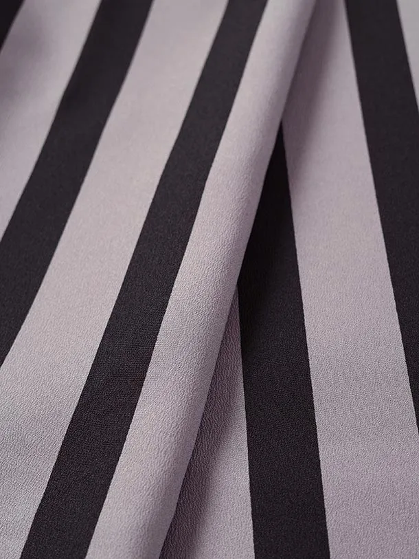 小学生卒業式袴（男の子）A017/薄紫×黒 ストライプ