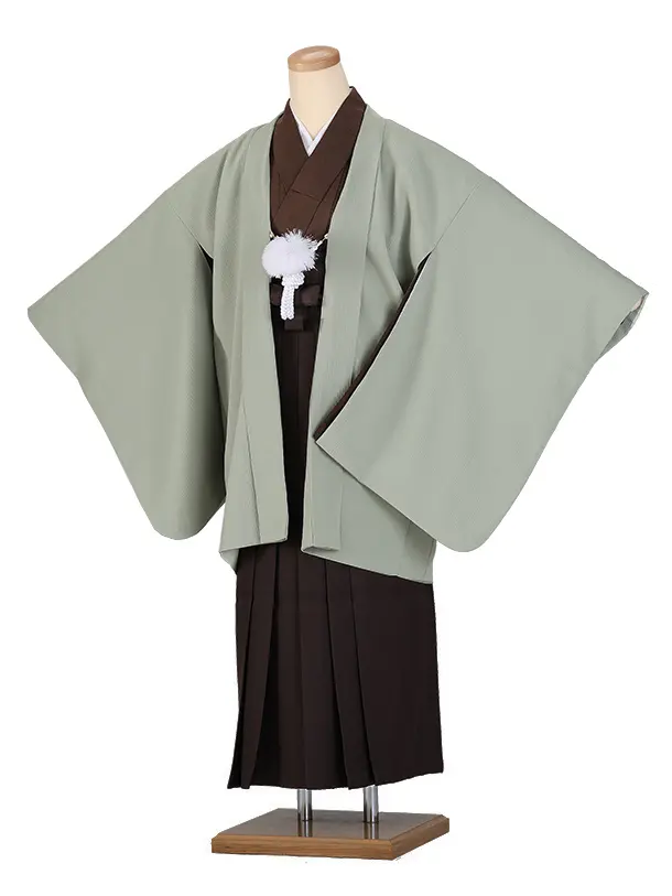 小学生卒業式袴（男の子）A018/薄緑