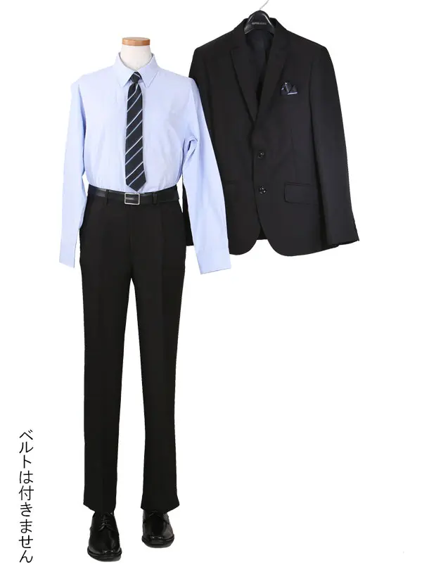 男児スーツ/黒織柄ストライプ/140cm/D019