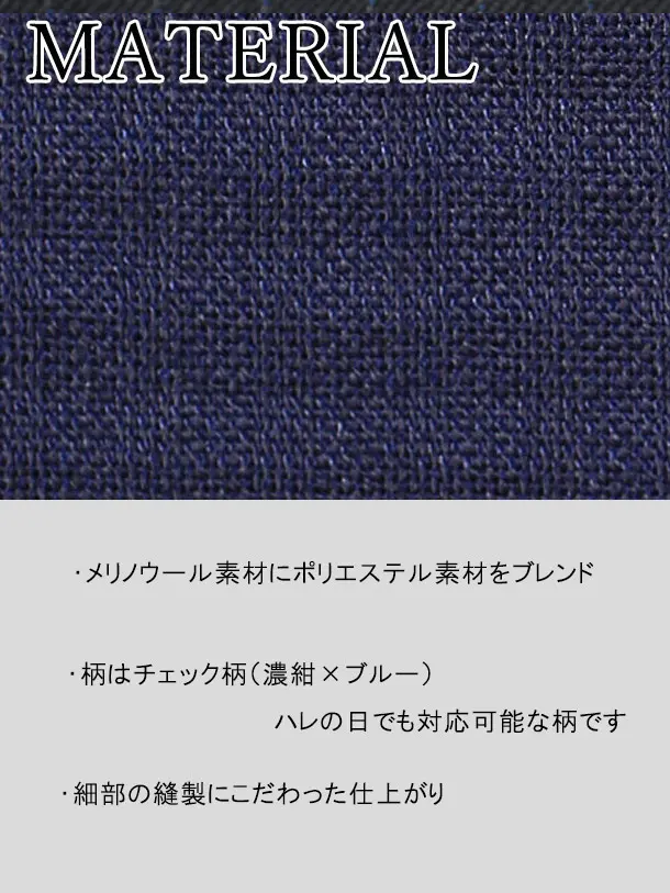 ネイビーブルーチェック/A4