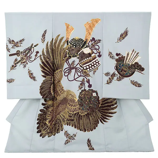 産着（男の子）0014 ブルー  水色