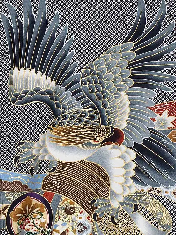 産着（男の子）0019 黒 白 鹿の子