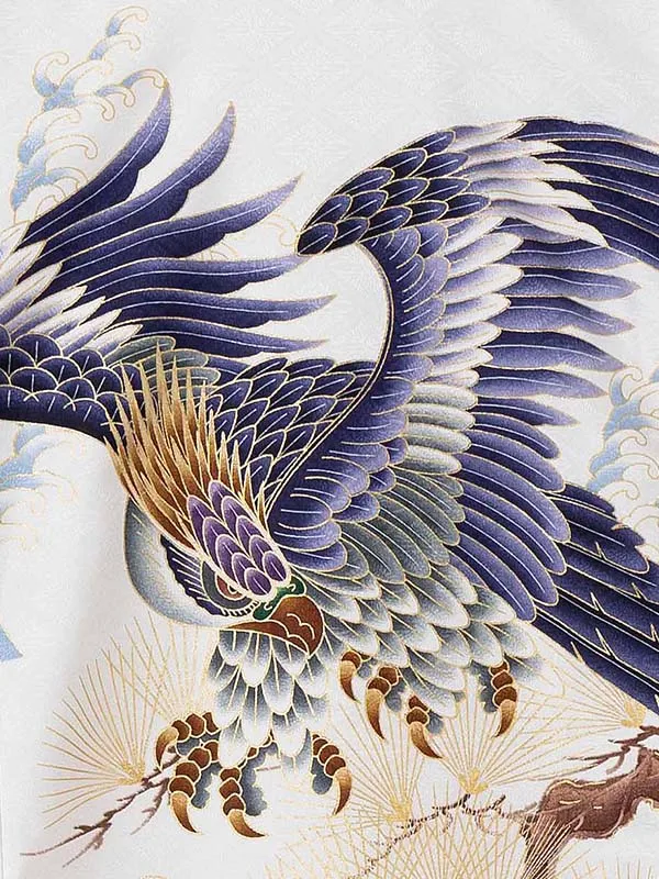 産着（男の子）0021 白 金 鳥 松