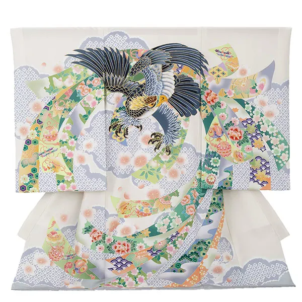 産着（男の子）0022 アイボリー ベージュ グレー