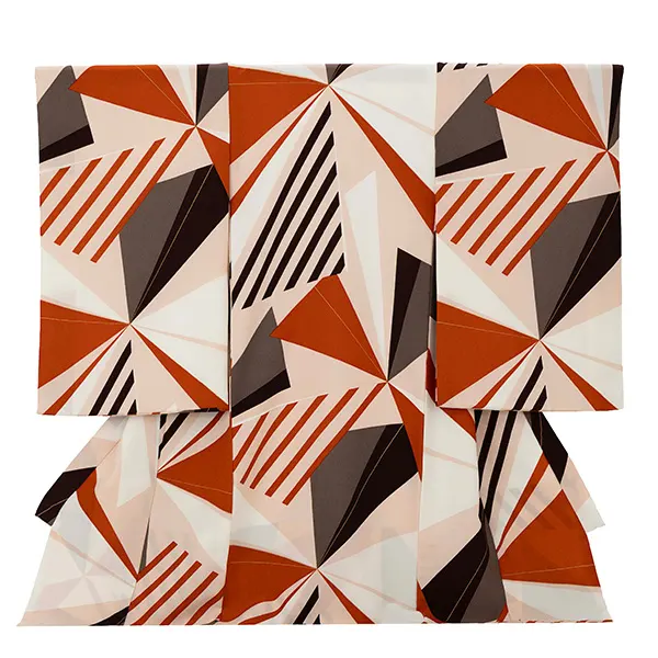 産着（男の子）0024 アイボリー 茶 オレンジ ラフィネココ