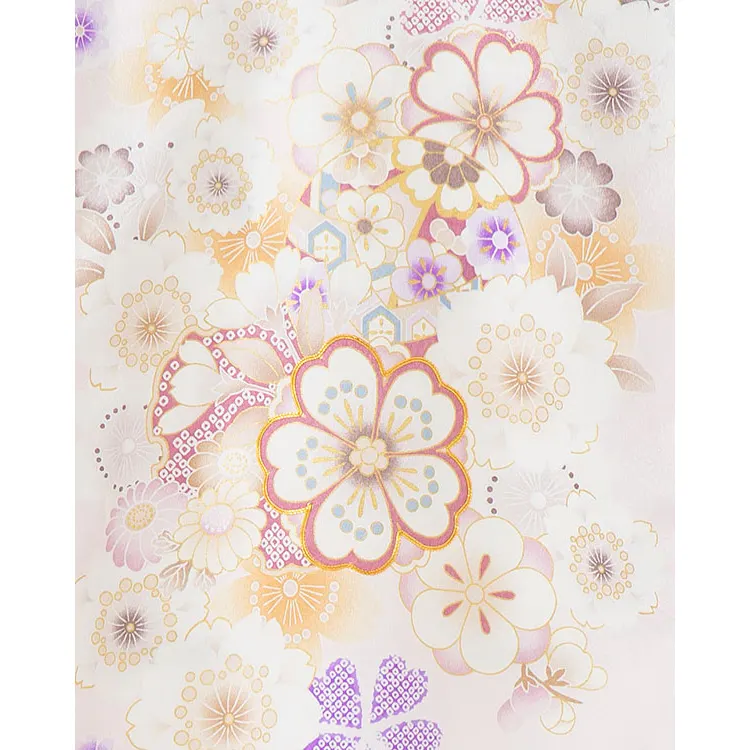 産着（女の子）0013 淡いピンク アイボリー