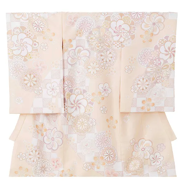 産着（女の子）0019 クリーム イエロー ピンク