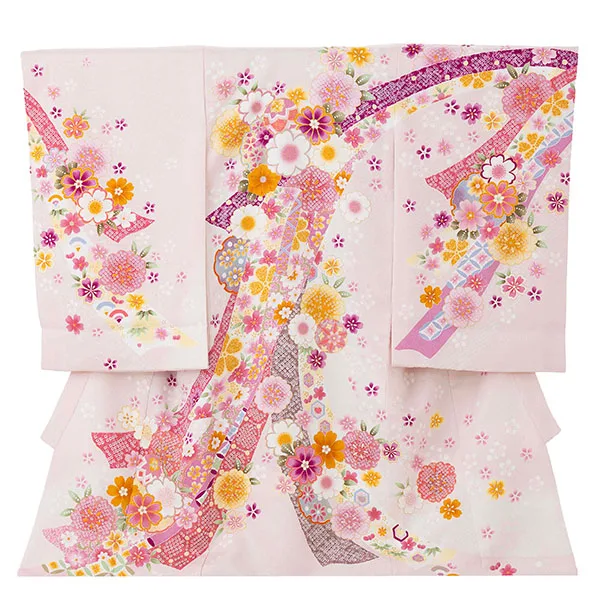 産着（女の子）0020 パステルピンク 花 かわいい ピンク