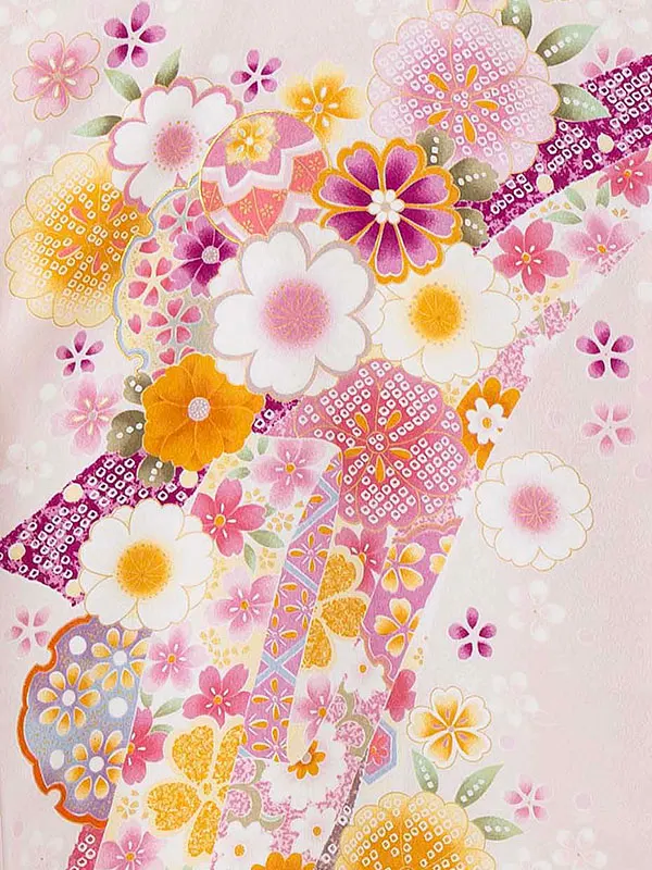 産着（女の子）0020 パステルピンク 花 かわいい ピンク