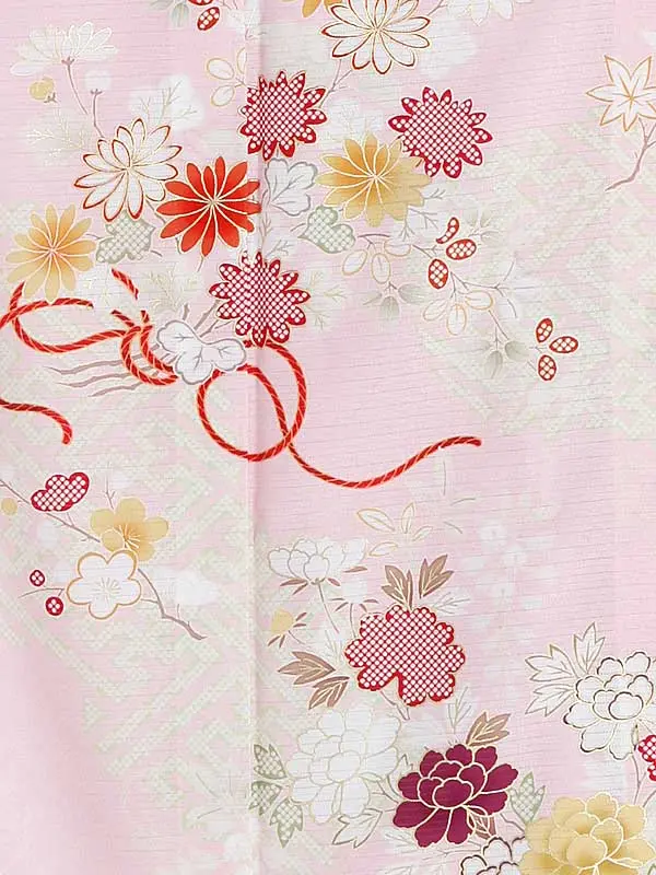 夏訪問着048(絽)四季の花 ピンク JAPANSTYLE tk