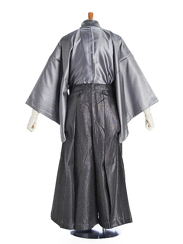 成人式卒業式袴 金羽織鶴柄 ｽﾞﾎﾞﾝﾀｲﾌﾟ袴ｽﾄﾗｲﾌﾟ柄 M003 tk