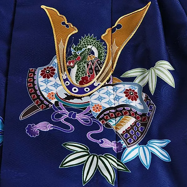七五三(3男)被布 紺 白 兜 松 竹/陽気な天使 3403