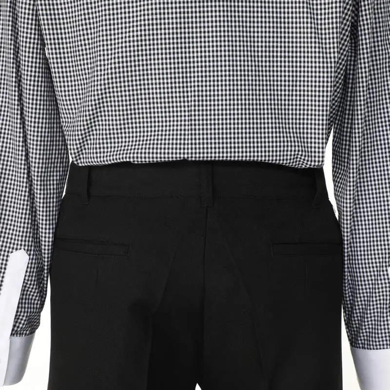 [男児スーツ]長ズボン/3ピース黒2つ釦/S001