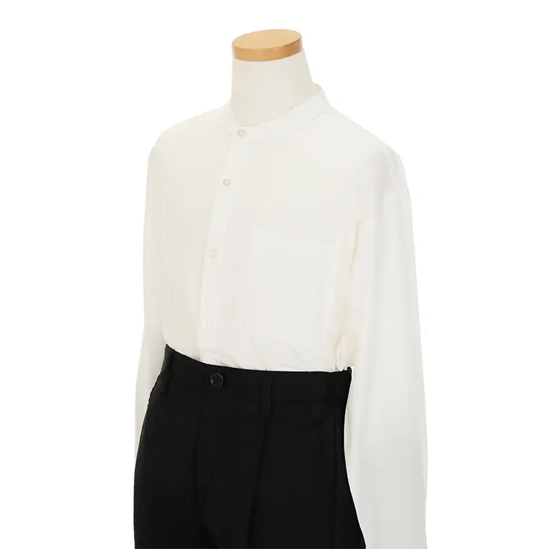 [卒業スーツ]長ズボン/黒ノーカラージャケットスーツ/S002