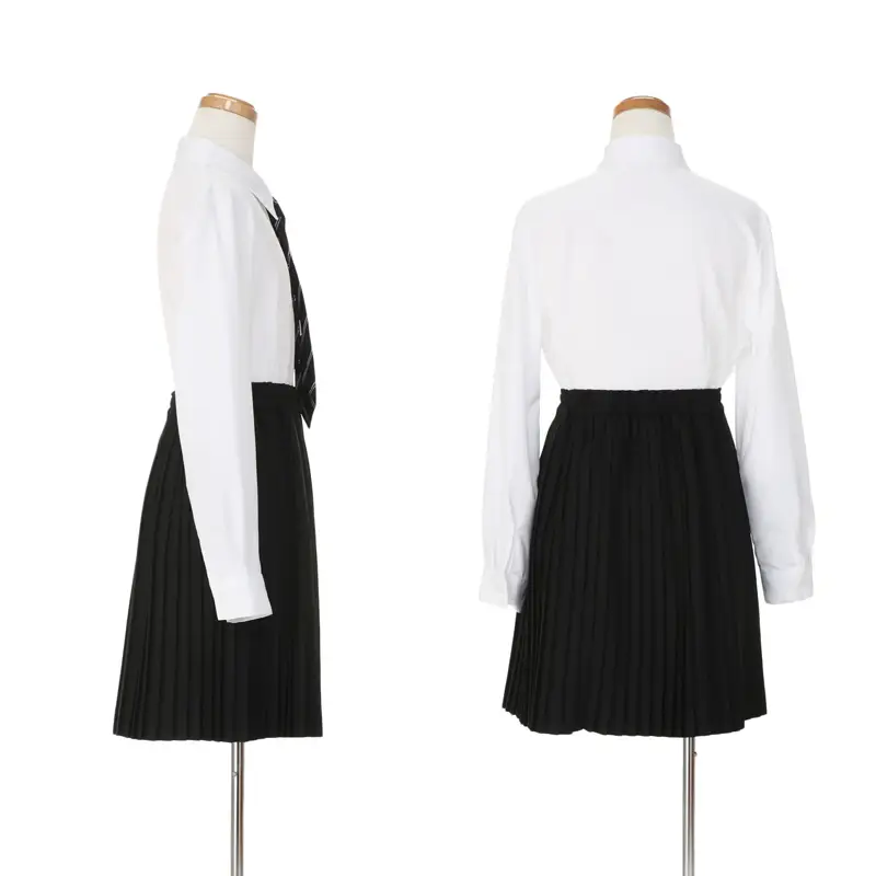 [女児スーツ]黒ジャケット×黒プリーツスカート/C003