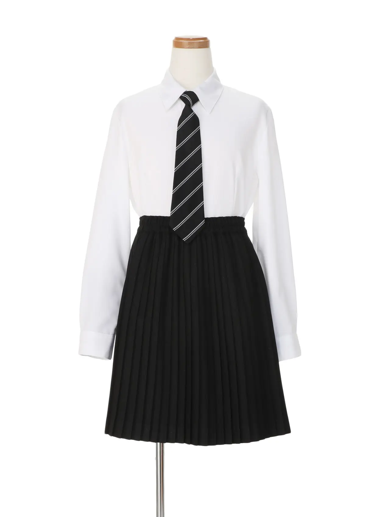 [女児スーツ]黒ジャケット×黒プリーツスカート/C003