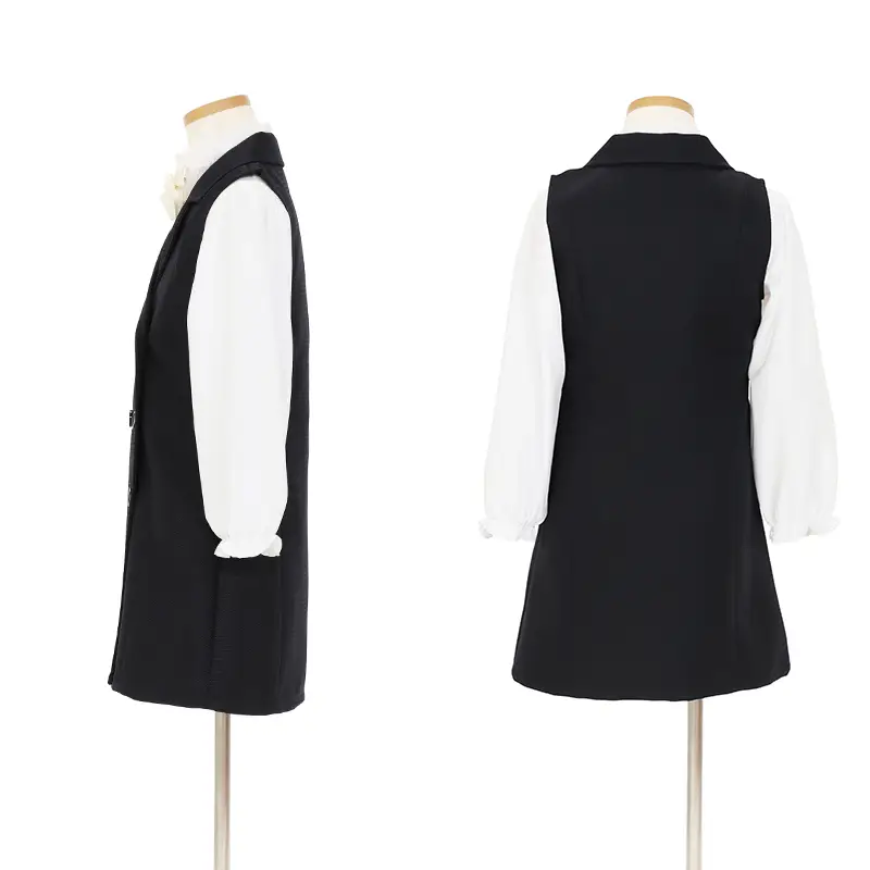 [女児スーツ]紺 ジャンパースカートセット/HS63