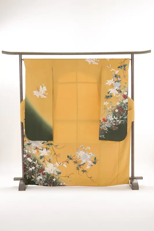 振袖315/からし/古典/成人式等