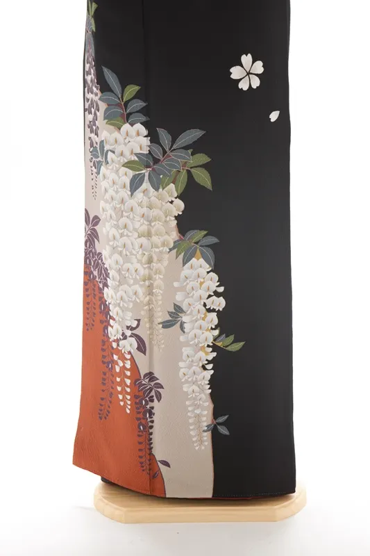 振袖525/黒/古典/成人式等