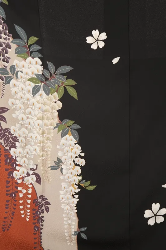 振袖525/黒/古典/成人式等