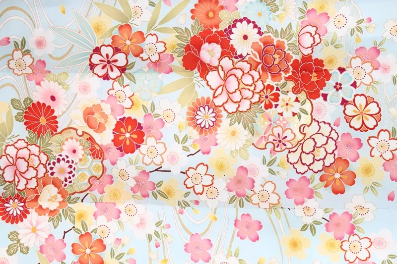 振袖770/水色/古典柄/成人式等