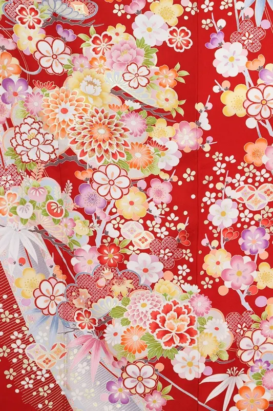 振袖777/赤/かわいい/成人式等
