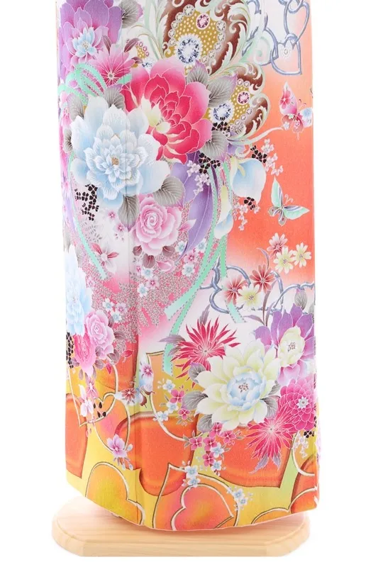 振袖778/黄/かわいい/成人式等/ｴﾝｼﾞｪﾙﾊｰﾄ