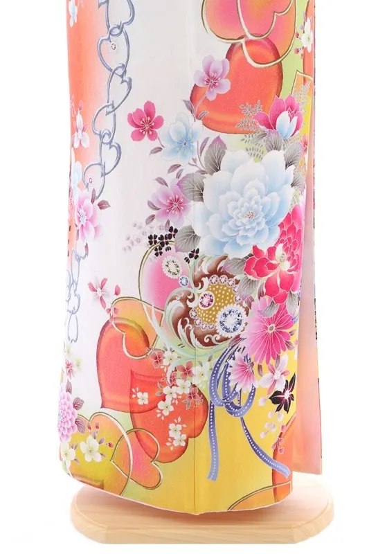 振袖778/黄/かわいい/成人式等/ｴﾝｼﾞｪﾙﾊｰﾄ