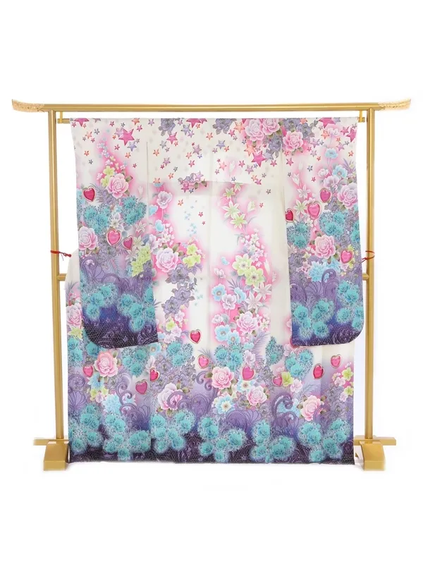 振袖783/白/個性的/成人式等