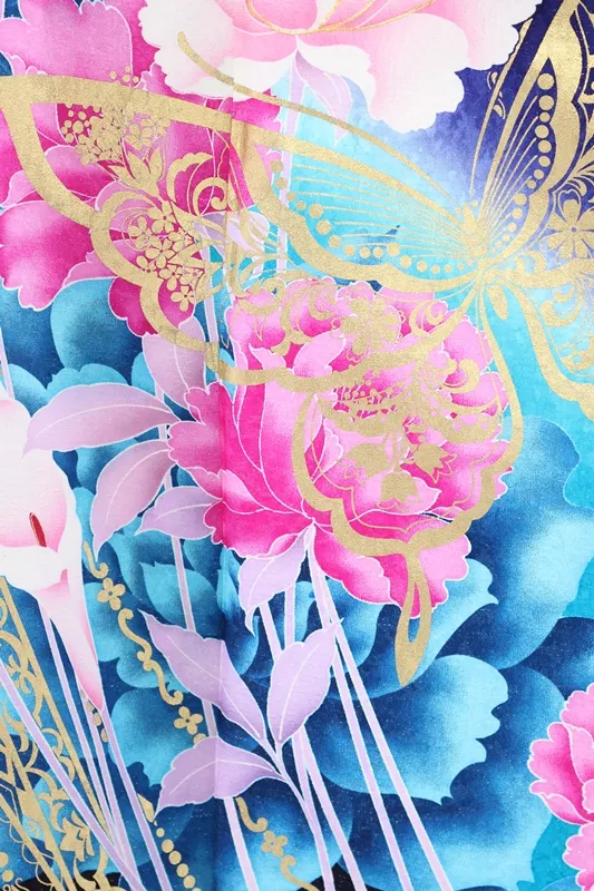 振袖826/青/個性的/成人式等