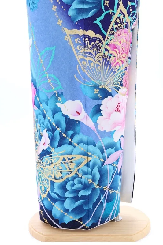 振袖826/青/個性的/成人式等